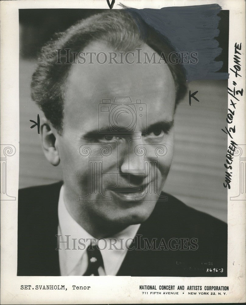 1954 Press Photo Set. Svanholm Tenor - Historic Images