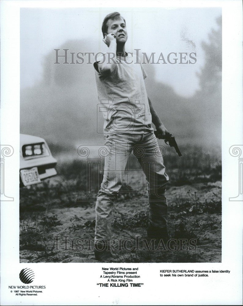 1987 Press Photo Kiefer Sutherland actor - Historic Images