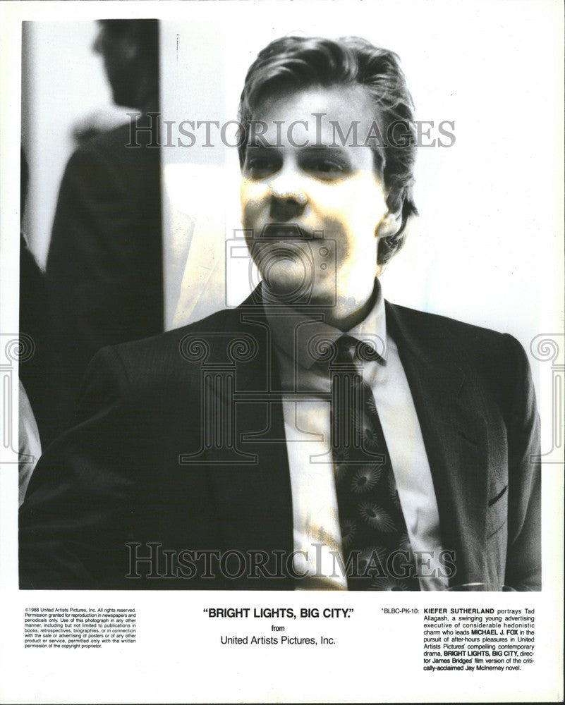 1992 Press Photo Kiefer Sutherland Actor - Historic Images