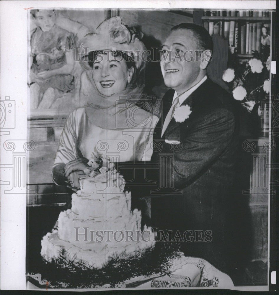 1956 Press Photo Magda Wedding - Historic Images