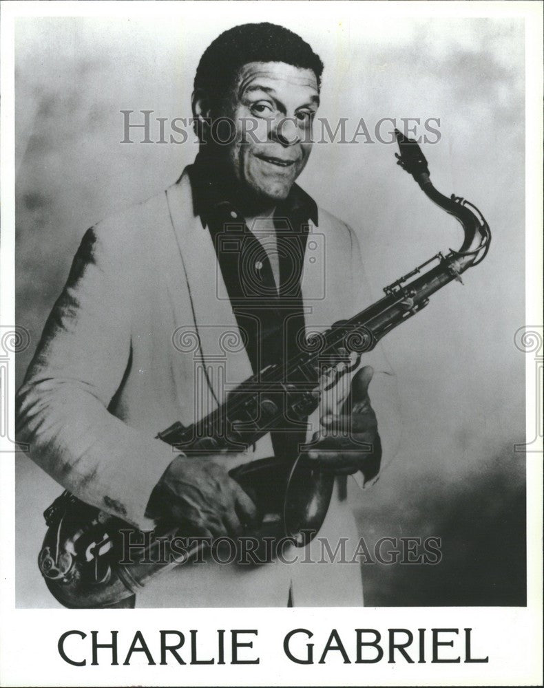 1995 Press Photo Charlie Gabriel jazz saxophone player - Historic Images