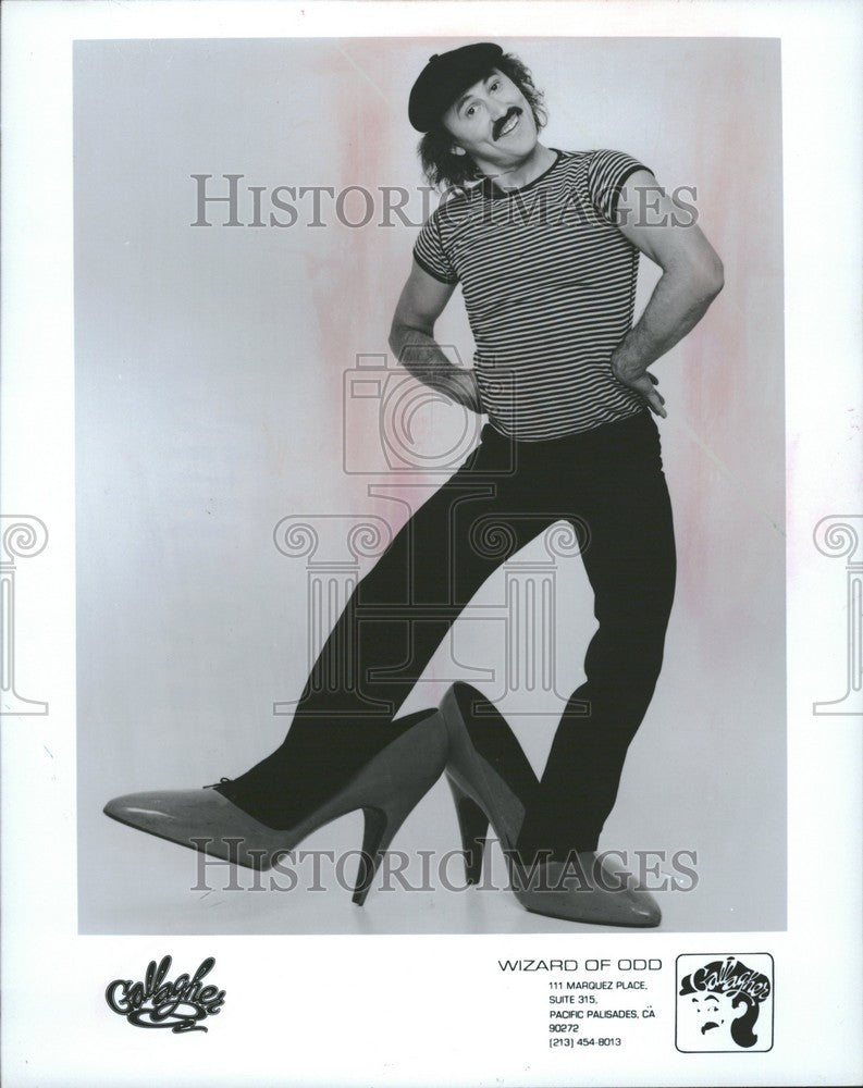 1986 Press Photo Gallagher high heels - Historic Images