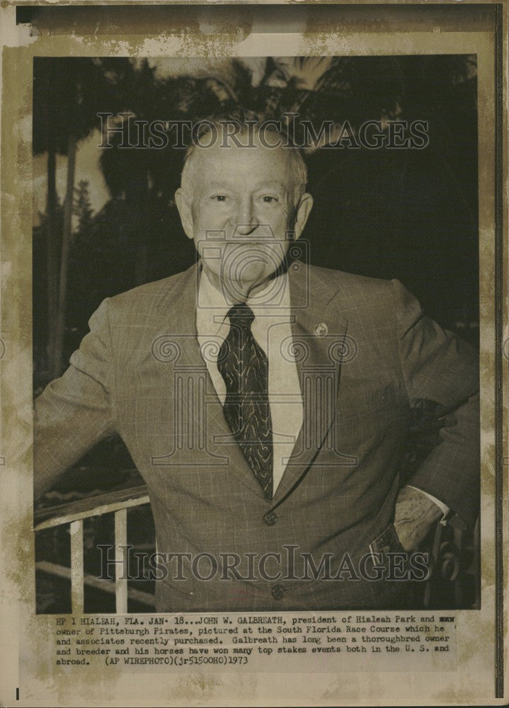 1973 Press Photo John W. Galbreath - Historic Images