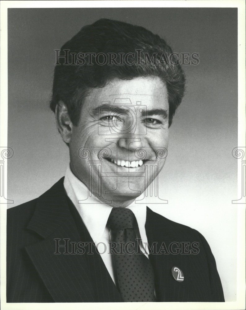 1982 Press Photo Harry Gallagher WJBK Detroit. - Historic Images