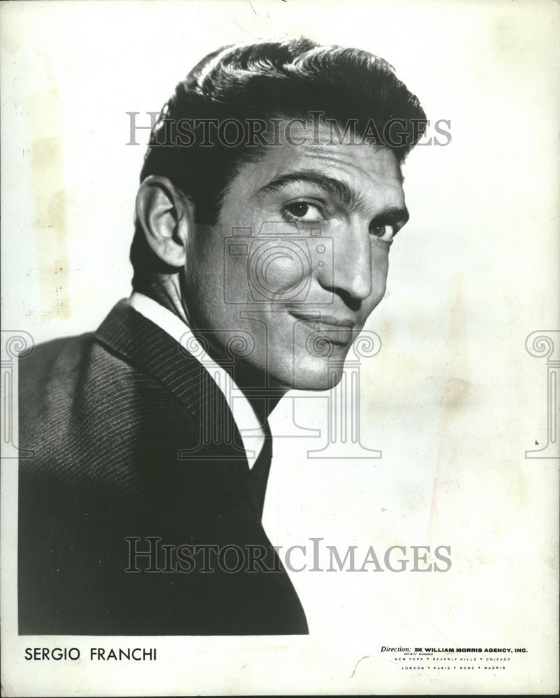 Press Photo Sergio Franchi tenor Italian - Historic Images