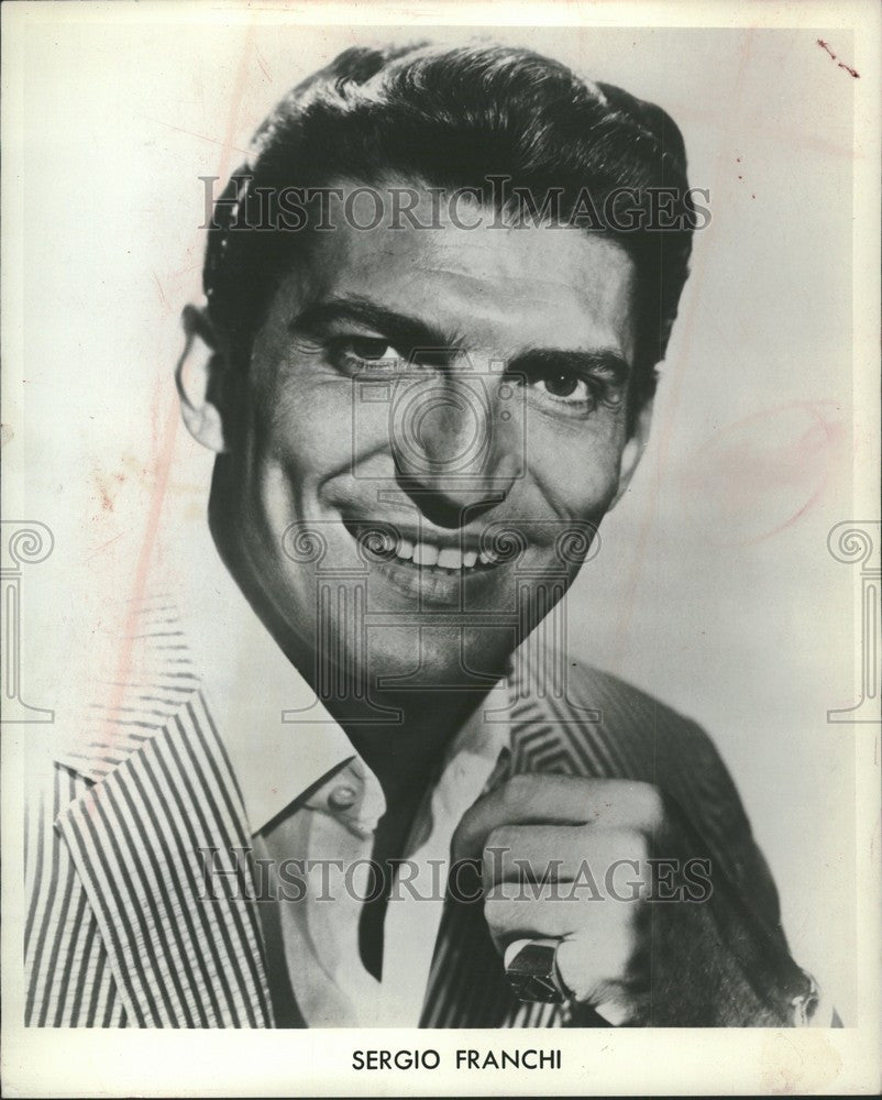 1966 Press Photo SERIGO FRANCHI Italian tenor. - Historic Images