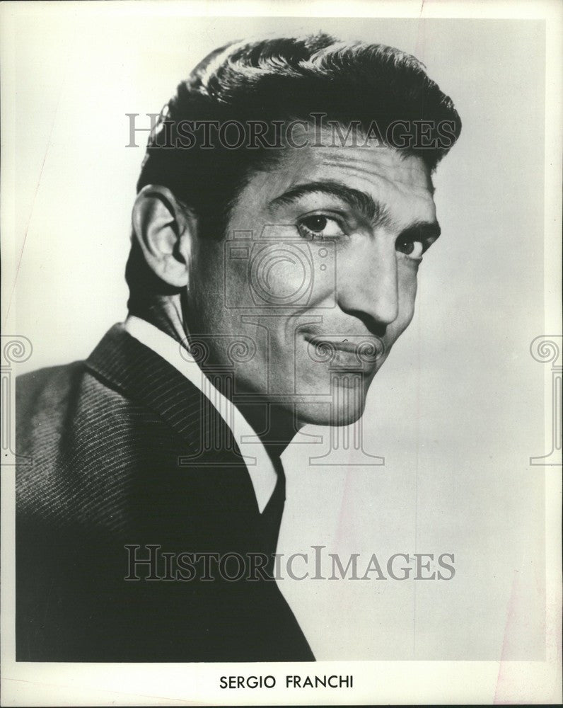 Press Photo Sergio Franchi Italian tenor Broadway - Historic Images