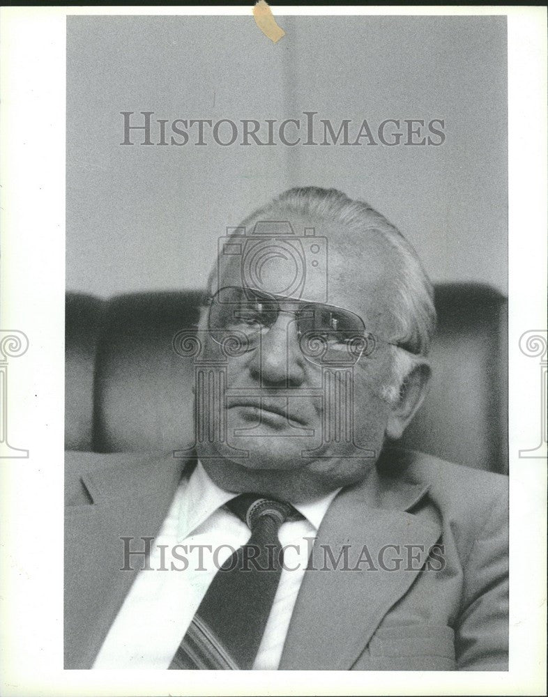 1986 Press Photo Walter Franchuk Board Chairman - Historic Images