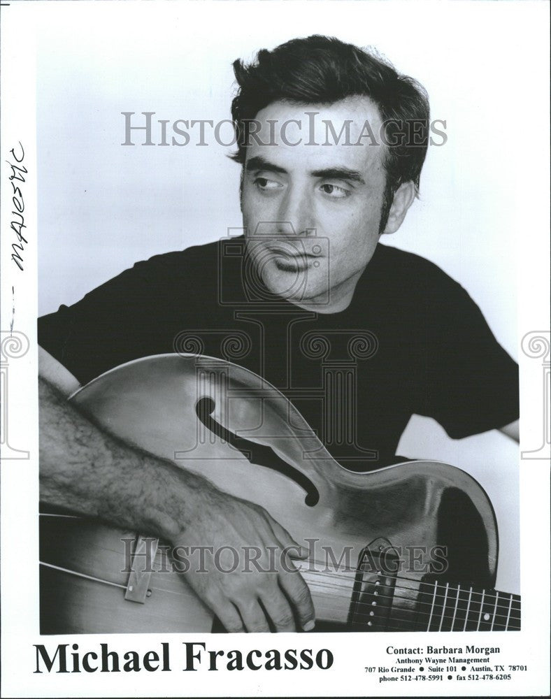 1995 Press Photo Michael Fracasso Singer Songwriter - Historic Images