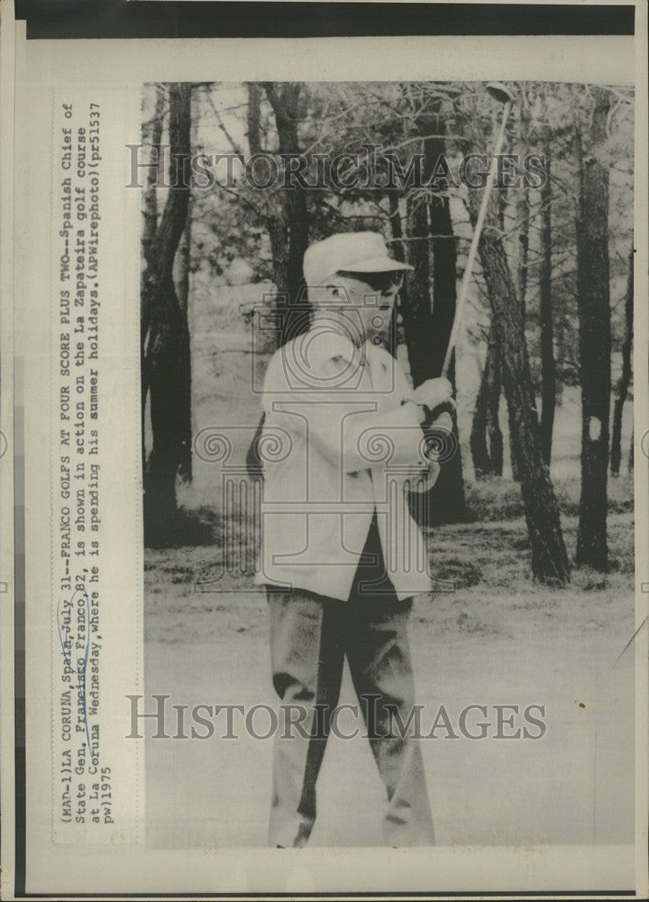 1979 Press Photo Francisco Franco military general - Historic Images