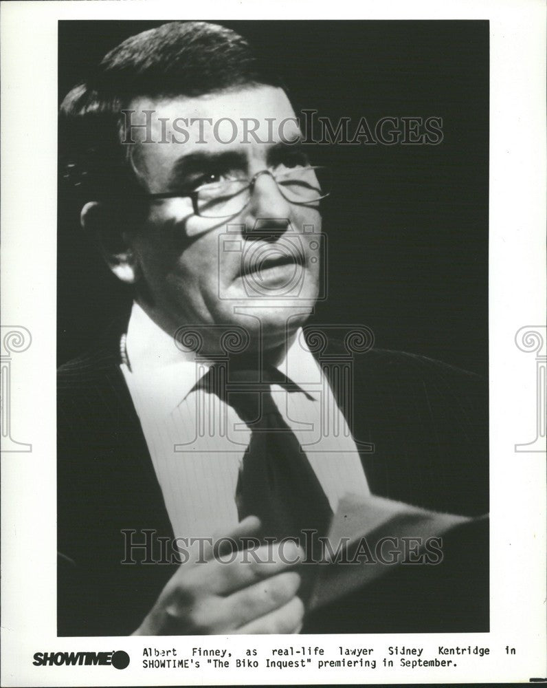 1984 Press Photo Albert Finney Biko Inquest - Historic Images