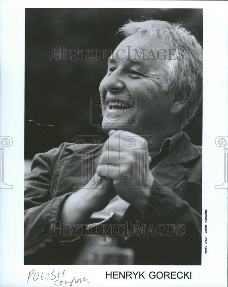 1994 Press Photo Henryk Gorecki Polish Composer Music - Historic Images