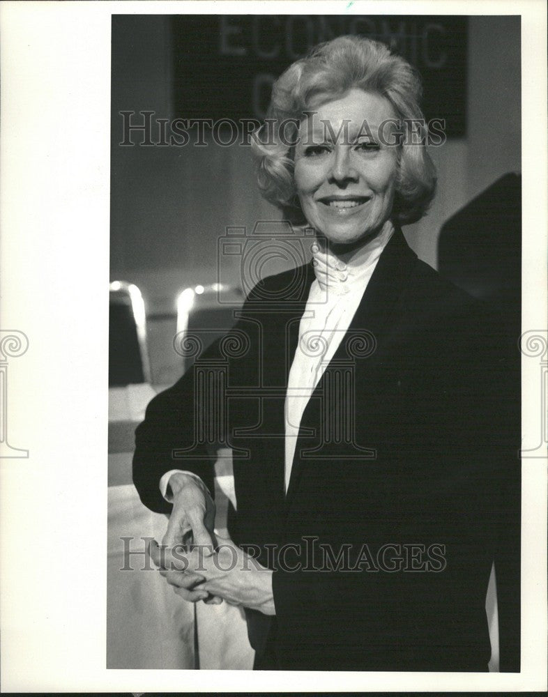 1986 Press Photo Marion Corwell President MERCA - Historic Images