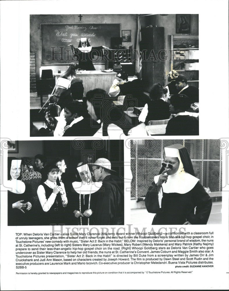 1993 Press Photo Whoopi Goldberg Actress Sister Act 2 - Historic Images