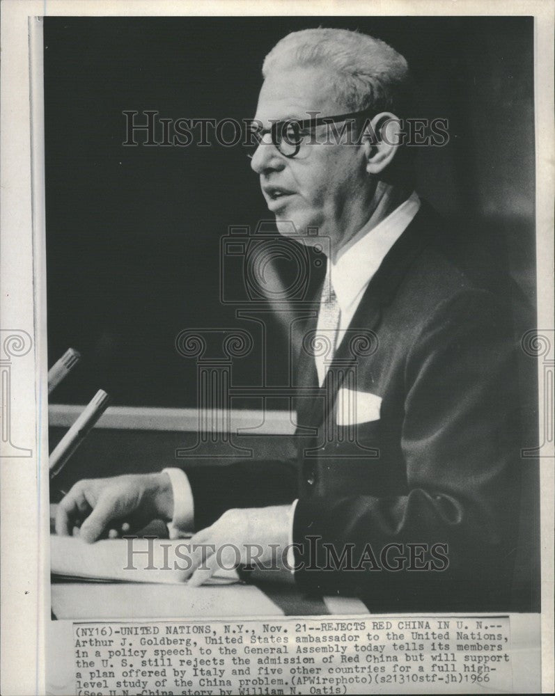 1966 Press Photo US policy rejects China UN assembly - Historic Images