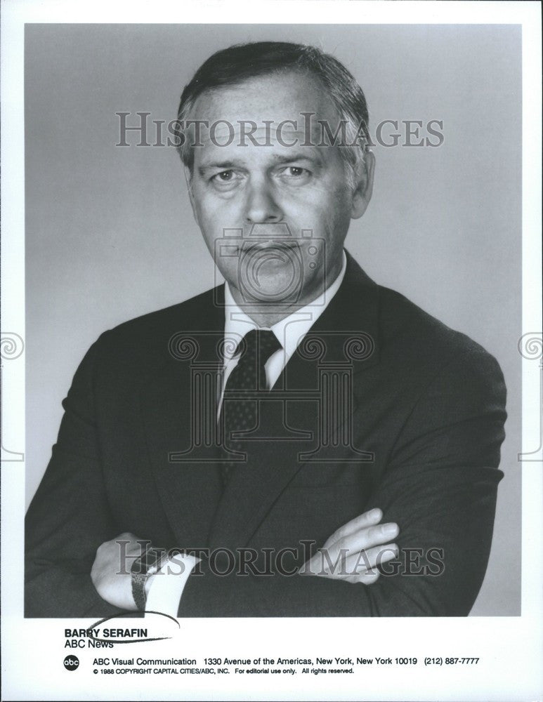 1990 Press Photo Barry Serafin Journalist - Historic Images