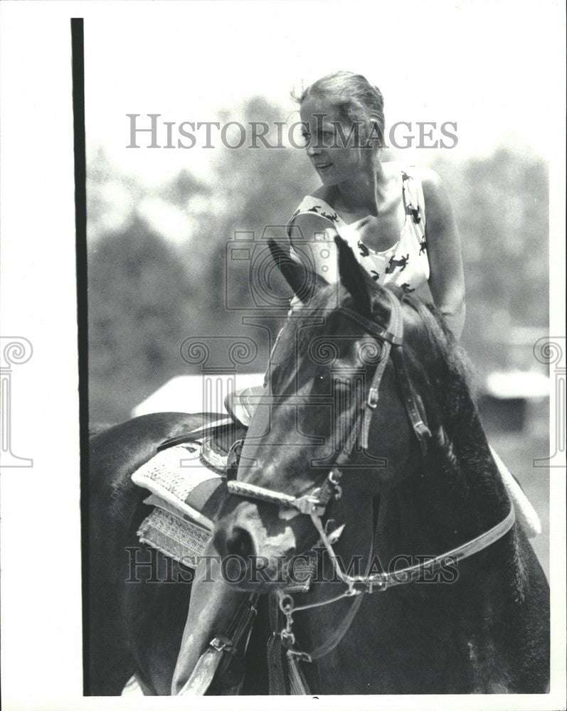 Press Photo Barbara Severance  Rodeo - Historic Images