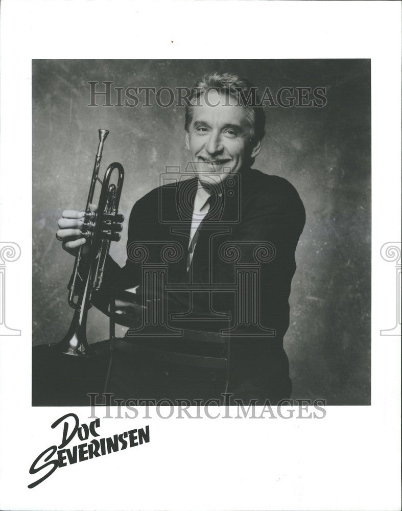 1993 Press Photo Doc Severinsen Bandleader Trumpeter - Historic Images