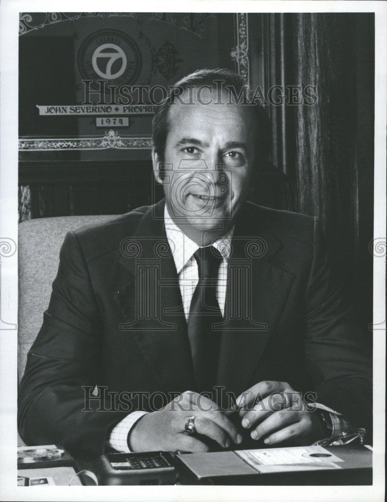 1986 Press Photo John Severino President ABC TV - Historic Images