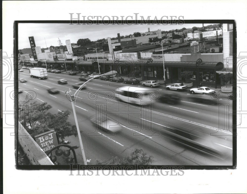 1993 Press Photo Shopping Strip NAACP - Historic Images