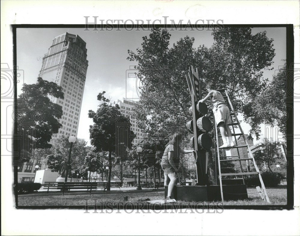 1992 Press Photo Grand Circus Park - Historic Images