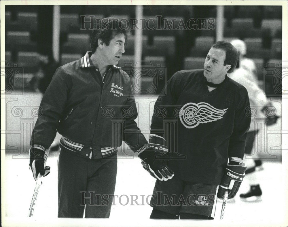 1985 Press Photo Nick Polano NHL Detroit Red Wings - Historic Images