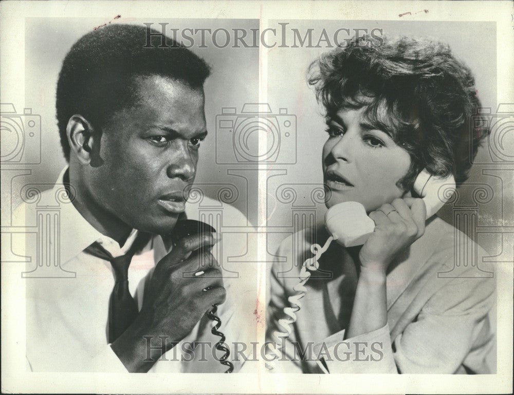 1969 Press Photo Sidney Poitier American Actor - Historic Images