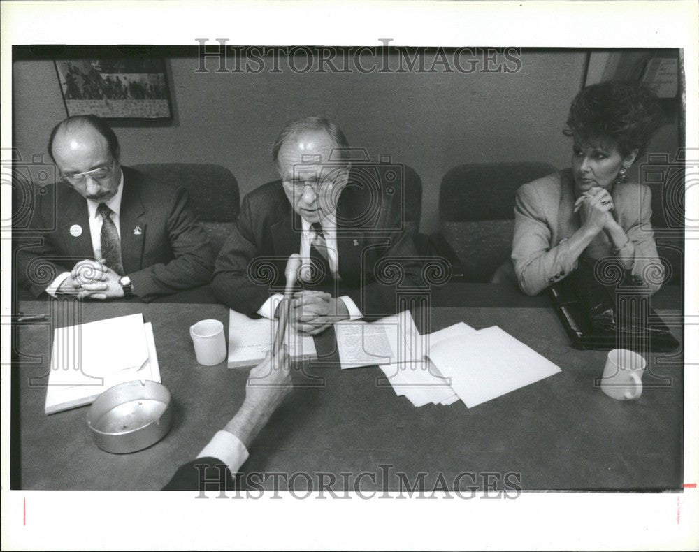 1991 Press Photo Christopher Poma Mary Grab Miller - Historic Images