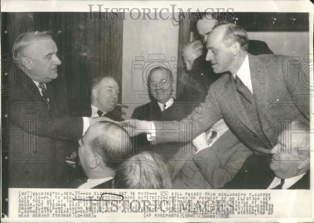 1939 Press Photo Millard Tyding World War Hero Congress - Historic Images