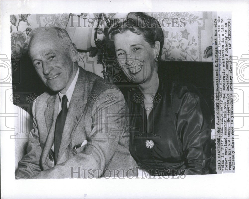 1966 Press Photo Millar Tydings Democratic Nomination - Historic Images