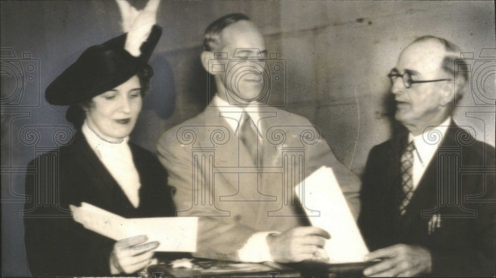 1938 Press Photo Millard Evelyn Tydings Author - Historic Images