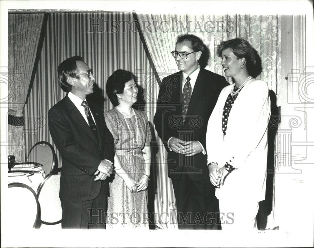 1990 Press Photo Masahiro Kumiko Uchida - Historic Images