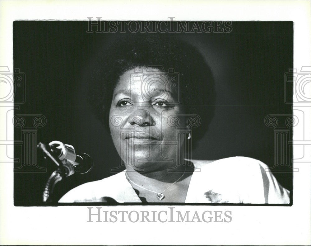 1986 Press Photo Leah Wife Desmond Tutu Activist Cleric - Historic Images