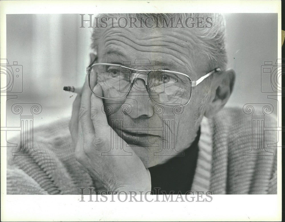 1984 Press Photo James Pollard Chesterfield Supervisor - Historic Images