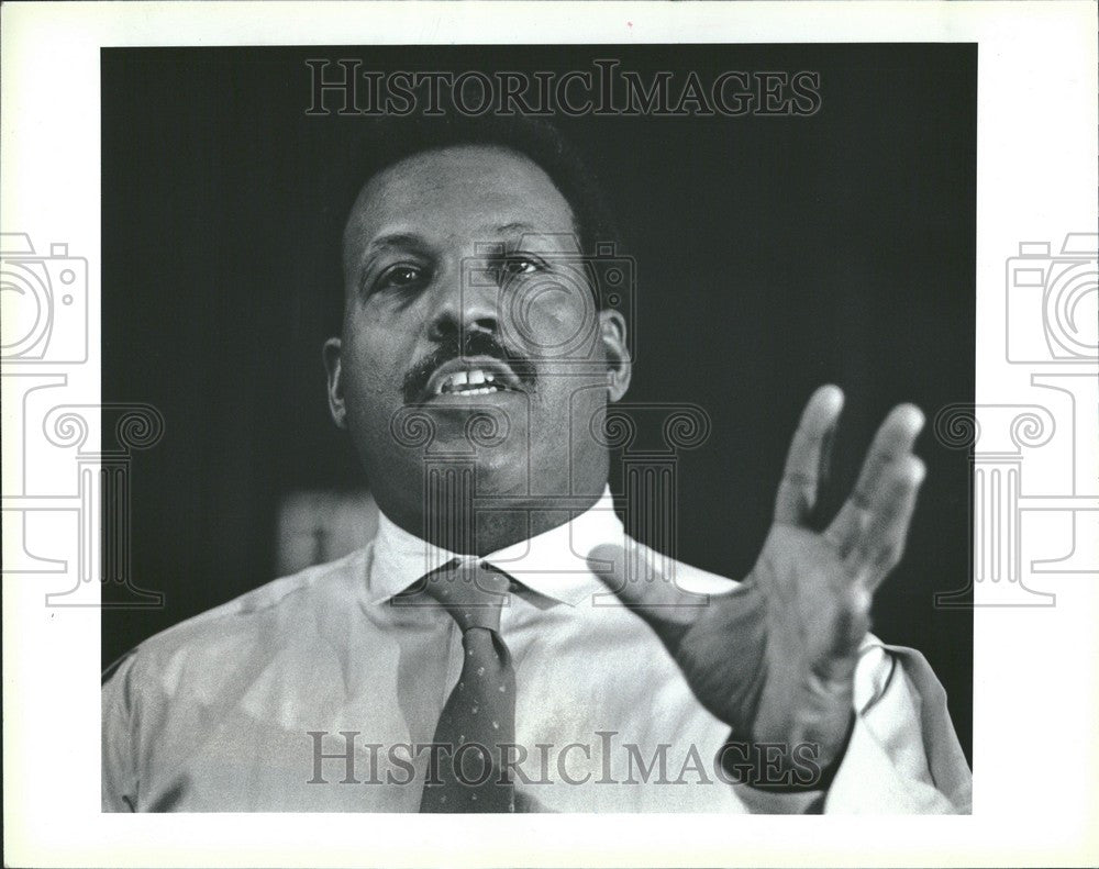 1985 Press Photo Detroit Urban League Transportation - Historic Images