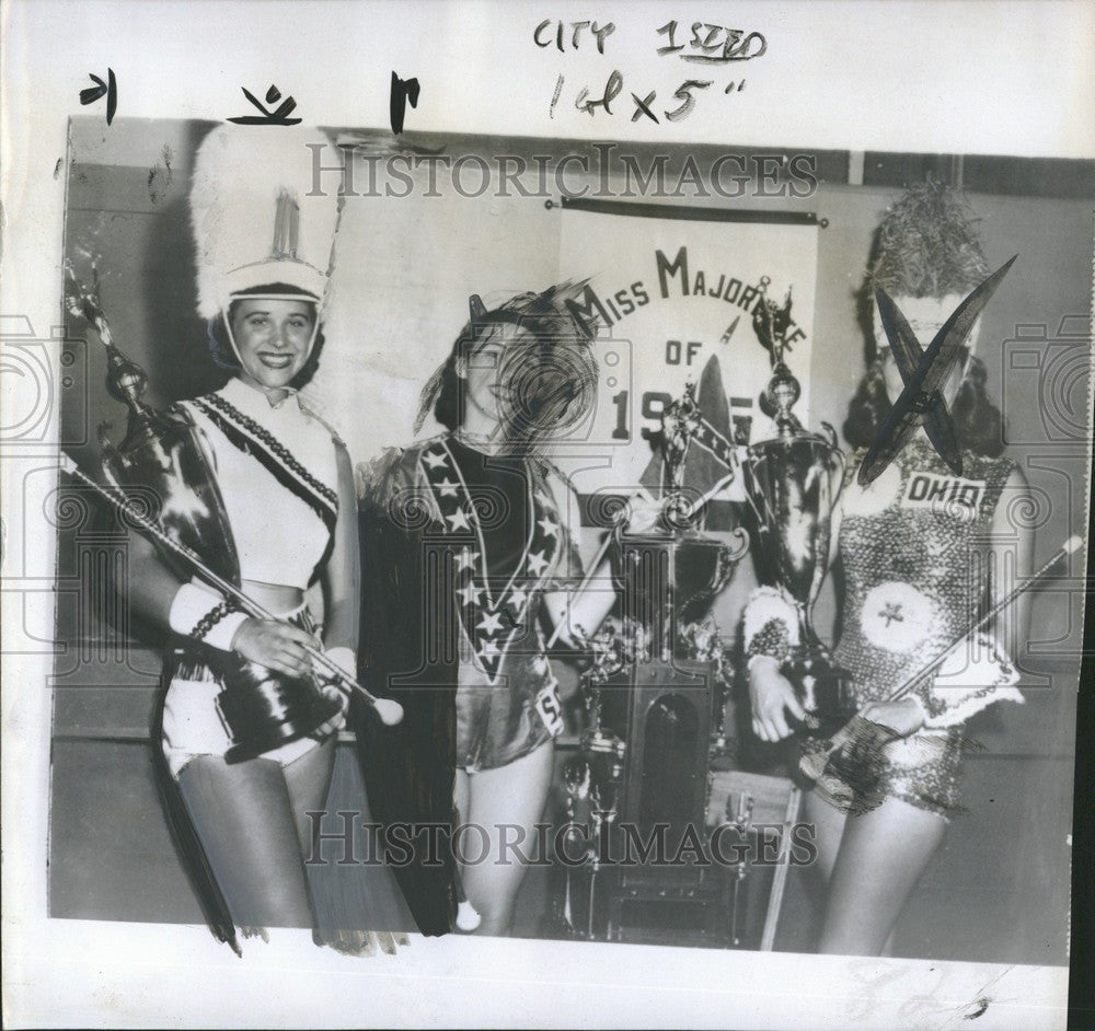 1955 Press Photo Miss Majorette contest  1955 - Historic Images