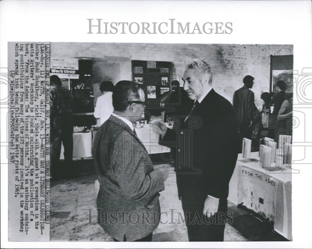 1967 Press Photo Budd Schulberg On the Waterfront films - Historic Images