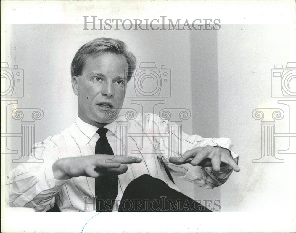 1990 Press Photo Bill Schuette Politician - Historic Images