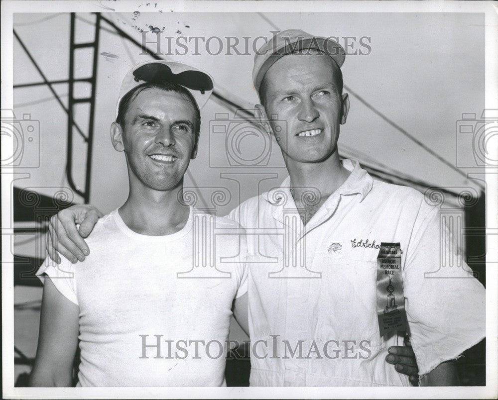 1949 Press Photo Ed Gregory , Ed Schoenberg - Historic Images