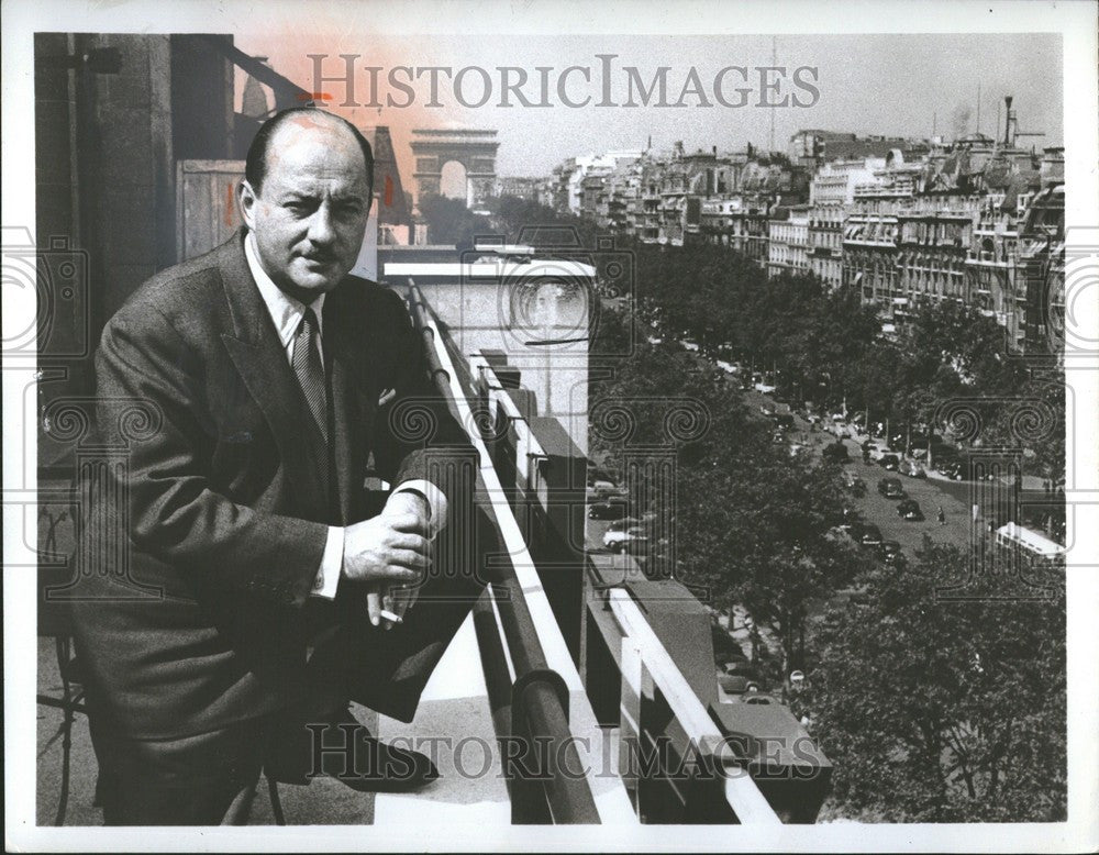 1962 Press Photo David Schoenbrun US broadcast journal - Historic Images