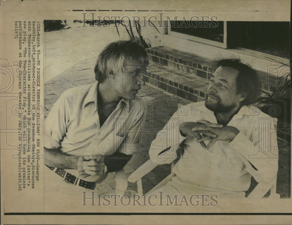 1971 Press Photo George Keathley Producer Chicago - Historic Images