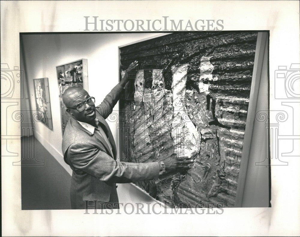 1989 Press Photo Franklin Willis Artist - Historic Images