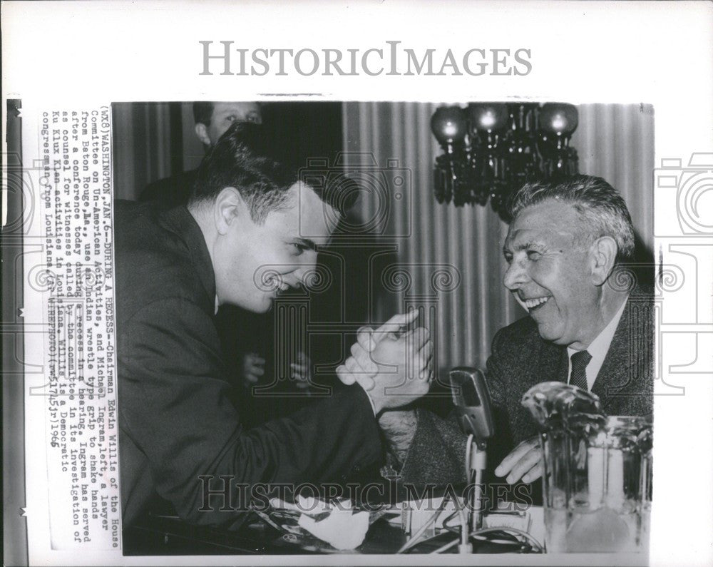 1965 Press Photo Edwin Willis Michael Ingram Congress - Historic Images