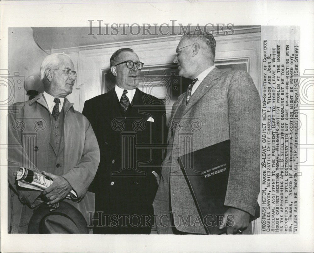 1952 Press Photo charles sawyer secretary commerce - Historic Images