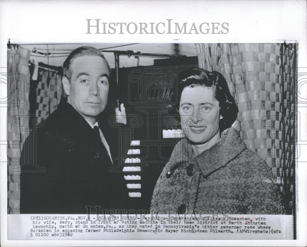 1962 Press Photo William Warren Scranton Politician - Historic Images