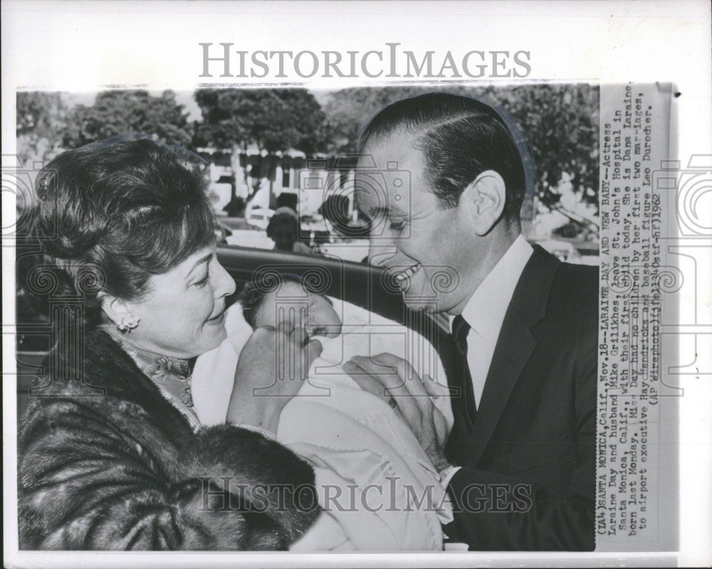 1962 Press Photo Laraine Day, Mike Grilikhes - Historic Images