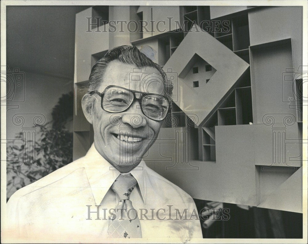 1976 Press Photo Washentaw Community College Leo Ho - Historic Images