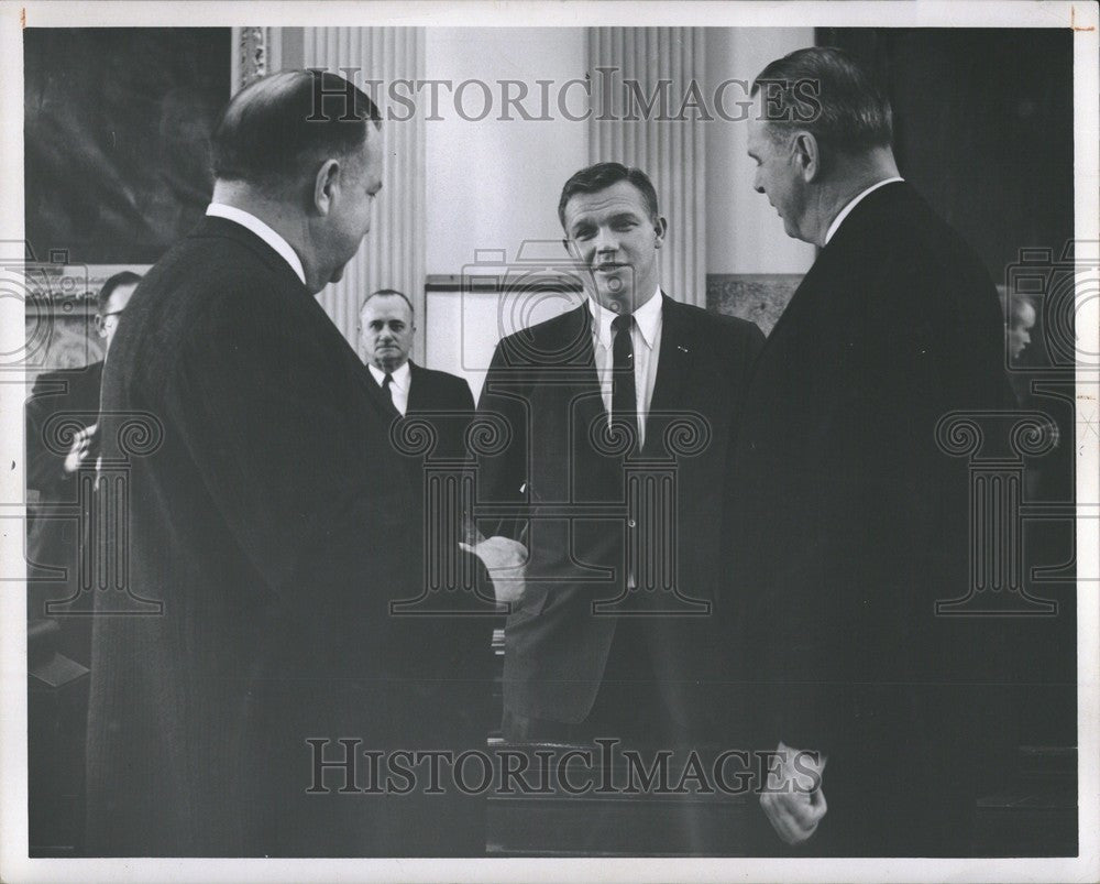 1961 Press Photo John B. Swainson Governor Michigan - Historic Images