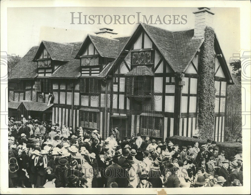 1936 Press Photo Shakespeare English Poet - Historic Images