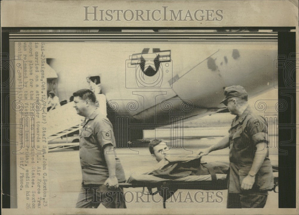 1971 Press Photo Staff Sgt. John C. Sexton Released - Historic Images